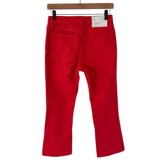 Golden Goose Deluxe Red Cropped Flare Denim - Picture 6 of 8